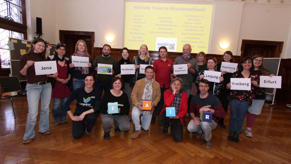 Gruppenfoto Netzwerkinitiative “Fairer Handel in Mitteldeutschland”