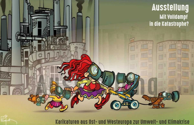 RENOVABIS Karikaturen-Ausstellung (Teil 2/2) "Mit Volldampf in die Katastrophe?"